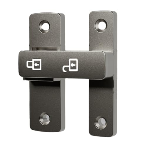 Zineslegierung 180 Grad Verriegelt Türschloss Ohne Bohrungen Für Home Office Und Weitere Typen Easy Installion Easy Installation Door Schloss von Haodream
