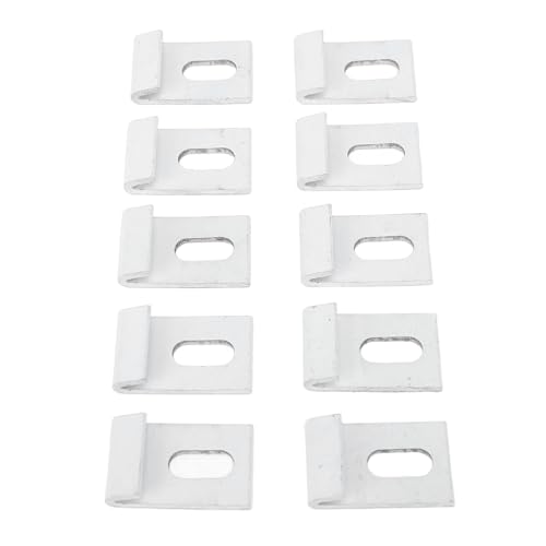 Aluminium Treibhausbasisklammern 10er Pack Langlebig für Gewächshäuser mit stabiler Verbindung für Gartenbau, Profi-Nutzung, einfache Montage von Haofy