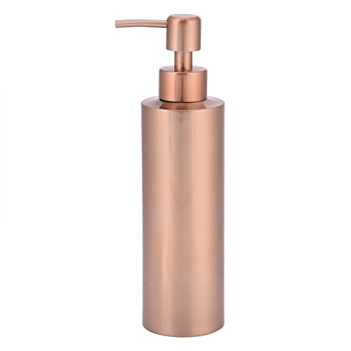 304 Edelstahl Rose Gold Seife Flasche, Küche Badezimmer Arbeitsplatte Handpumpe Flüssigseife Flasche[350ML] von Haofy