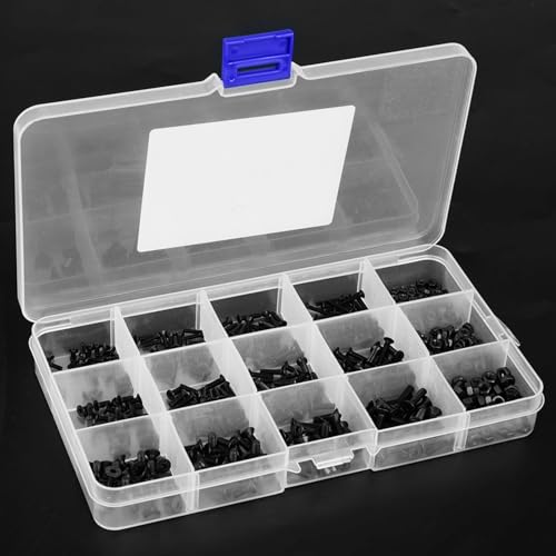480 Stück Kohlenstoffstahl Hex-Pan Kopfschraube Mutter Set - Langlebige Hohe Härte Schrauben für Schöne und Kratzfeste Verbindung - M2 M2,5 M3 480 Stück Kohlenstoffstahl Hex-Pan Kopfschraube Mutter Set - Langlebige Hohe Härte Schrauben für Schöne und Kratzfeste Verbindung - M2 M2,5 M3 von Haofy