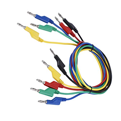 5 Stücke P1036 Hochspannung Dual Head Banana Stecker Kabel Test Leads - Einfache Identifizierung von Messungen - für Elektroniktest mit Multimeter 5 Stücke P1036 Hochspannung Dual Head Banana Stecker Kabel Test Leads - Einfache Identifizierung von Messungen - für Elektroniktest mit Multimeter von Haofy