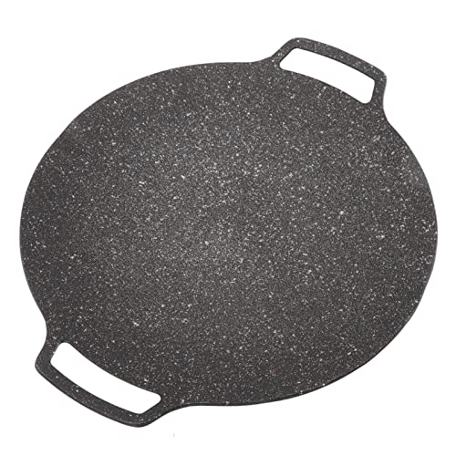 Antihaft-Grillpfanne, Koreanische Grillplatte, Grill, Kreisförmige Bratpfanne für Den Herd Im Freien(Universal Type 30cm) von Haofy