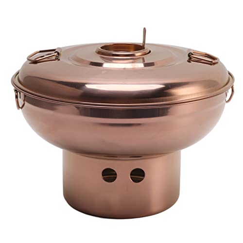 Chinesischer Stil 410 Edelstahl Holzkohle Kleiner Hotpot Trockeneis Hot Pots Old Beijing Single Pro, Chinesischer Herd Traditioneller Eintopf Suppentopf Zum Kochen von Haofy