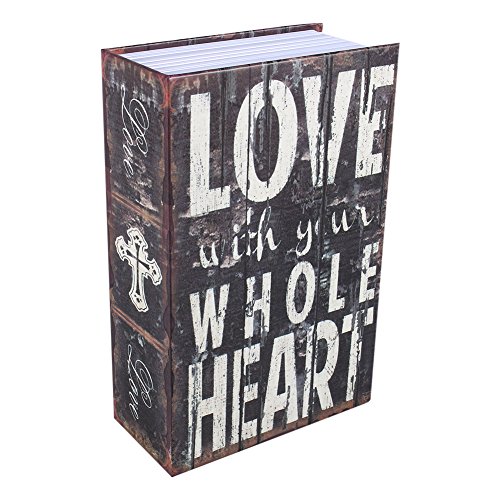 Diversion Book Safe Aufbewahrungsbox, Secret Storage Dictionary Secret Safe Dose mit Sicherheitskombination Schloss/Schlüssel, Diversion Book Hidden Safe(LOVE type) von Haofy