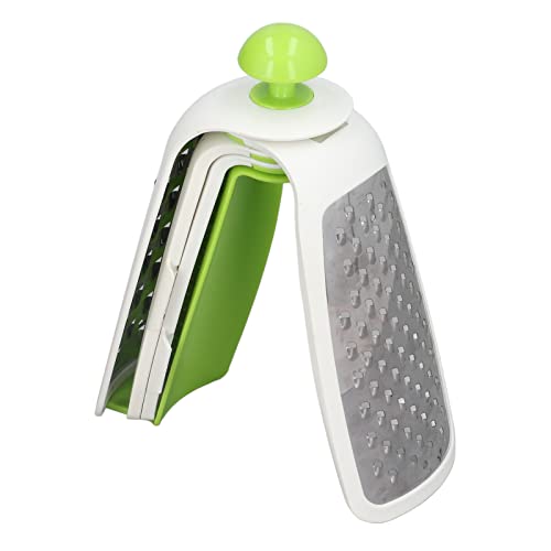 Faltbare Reibe, 4-in-1-Multifunktions-Edelstahl-Kombi-Reibe, Gemüsehacker, Küchenwerkzeug(Grün) von Haofy