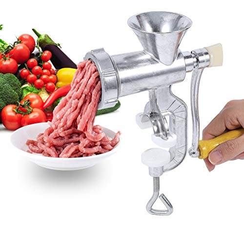 Fleischwolf Manuell, Haofy Fleischmühle Edelstahl Meat Grinder, Küchenhelfer zum Zerkleinern von Fleisch Schweinefleisch Rindfleisch Nudeln Pfeffer #A5 Fleischwolf Manuell, Haofy Fleischmühle Edelstahl Meat Grinder, Küchenhelfer zum Zerkleinern von Fleisch Schweinefleisch Rindfleisch Nudeln Pfeffer #A5 von Haofy