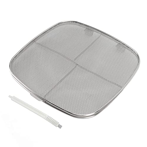 Friteusen-Spritzschutz, Spritzschutz aus Edelstahl 304, Doppeldeck-Fritteuse, Spritzschutz, Luftfritteusen-Zubehör für Ovale Grillmaschinen zu Hause von Haofy