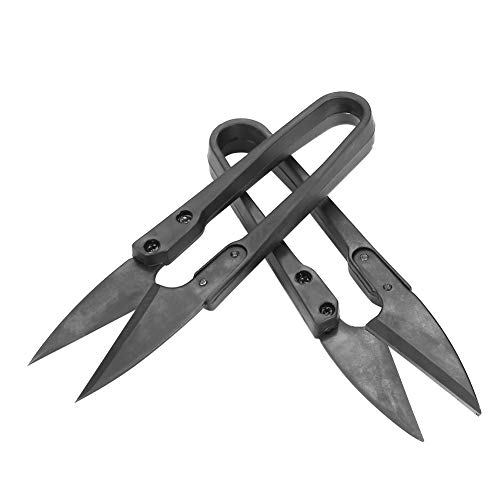 Garnscher – 12 Stück, Schwarz, ideal für den Heimgebrauch, Kleidung, Schuhe, Spielzeug, Handwerk – Stahl mit hohem Kohlenstoffgehalt – 10,5 cm von Haofy