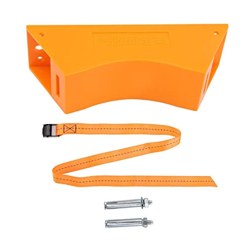 Gasflaschenhalter Kunststoffflasche Wandmontierte Feste Halterung mit Dehnschraube Sicherheitsgurt Einfache Installation Upgrade Sicherheitsgurt Orange von Haofy