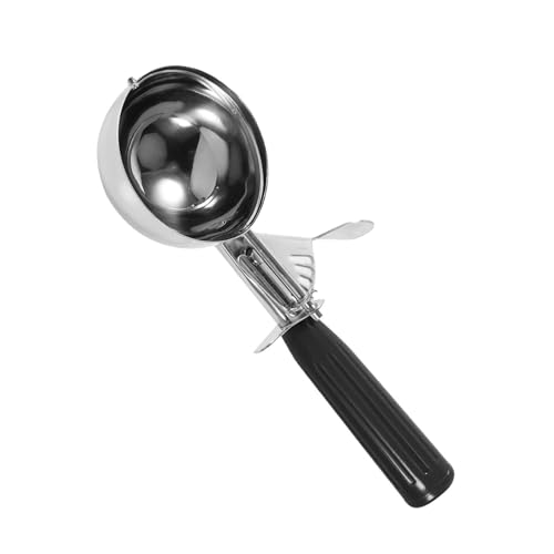 Haofy 1 Stück Praktische Edelstahl Obst Eislöffel Löffel Kunststoffgriff Küchenwerkzeug Heißeis Löffel Obst (4.7CM) von Haofy