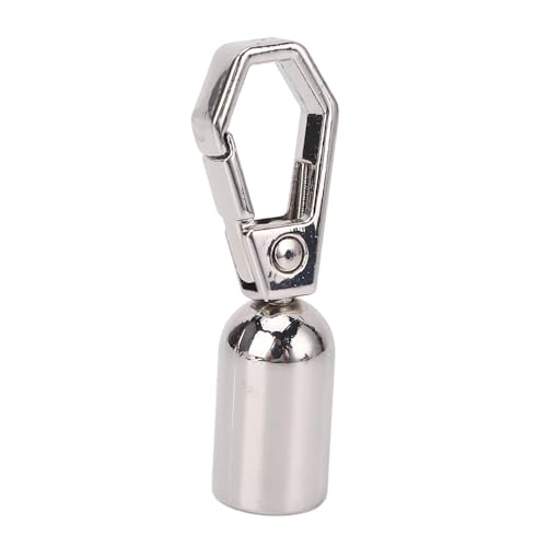 Haofy 10 Sets Seilende Snap Hooks Zinklegierung 8mm Loch Glockenschnapparchitionen mit 10 Mm Schrauben für Zubehör Dekoration Lederhandwerk (SILVER) von Haofy