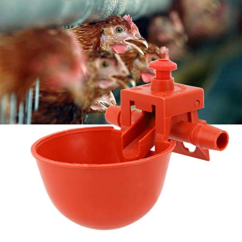 Haofy 10 Stück Hühnertränke Geflügeltränke, Hühnergeflügeltränke Waterer Wasserschale Tasse Trinkwasser Werkzeugkäfig Zubehör von Haofy