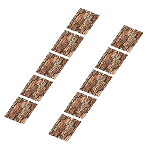Haofy 10pcs Peel and Stick Wallpaper Selbstklebende Ziegelmuster Tapete Abnehmbares Tapete für die Heimdekoration mit Großer Größe von Haofy
