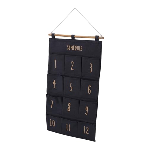 Haofy 12 Aufbewahrungstaschen für Wandschlafzimmer für Massive Holzschlafzimmer (D) von Haofy