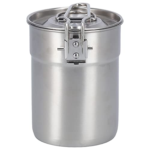 Haofy 1L Outdoor -Kaffee, Vielseitig 1L Camping -Kochtopf mit Funktionalem Deckel, Maschenhandbeutel, Beschleunigt die Heizzeit Outdoor Coffee Maker Cup Zum Camping von Haofy