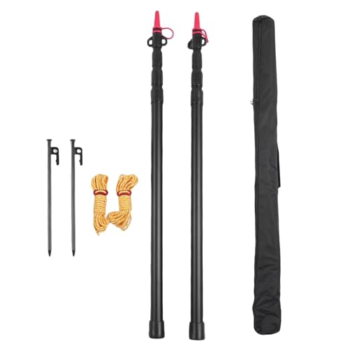 Haofy 2 PCs Aluminiumlegierung Tarp Pole Tent Pole Campingstange 235 cm 4 Abschnitt mit Twist Lock -Aufbewahrungsbeutel Zum Wanderpicknick Hinterhof Einstellbar Haofy 2 PCs Aluminiumlegierung Tarp Pole Tent Pole Campingstange 235 cm 4 Abschnitt mit Twist Lock -Aufbewahrungsbeutel Zum Wanderpicknick Hinterhof Einstellbar von Haofy