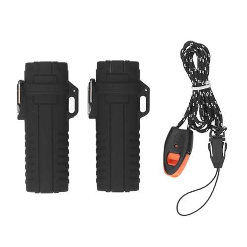 Haofy 2 PCs Lagerrohr Luftdichtes Kunststoffbehälter mit Hängendes Seil für Camping -Reiseschlüsselringe Im Freien Ohrringe Im Freien (Black) von Haofy