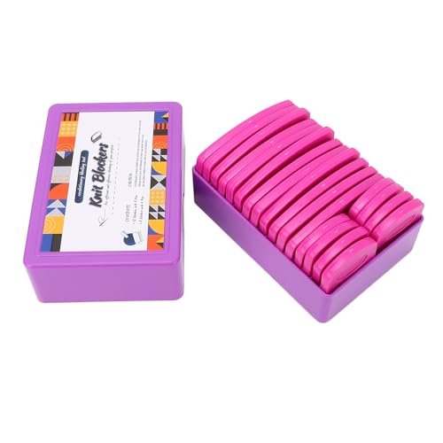 Strickblockierstifte 20 Stück Edelstahl Nicht-Rutsch-Design mit Aufbewahrungsschalen für Schals, Sweater, Häkelprojekte, Strickbegeisterte, Handarbeitskurse von Haofy