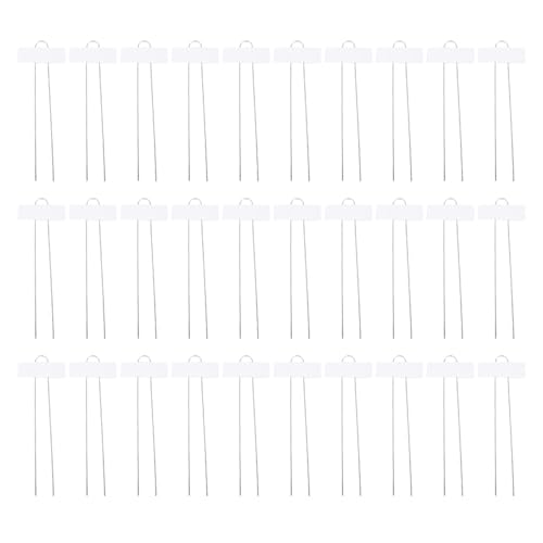 Haofy 30 Stcs aus Robustem Verzinktem Stahl Metallanlagenanschlusspflanzen Wetterfest 10 10 Zoll für Sämlinge Blumen mit Einem Stift Wiederverwendbare Kindergarten -Tags für Gemüse (WHITE) von Haofy