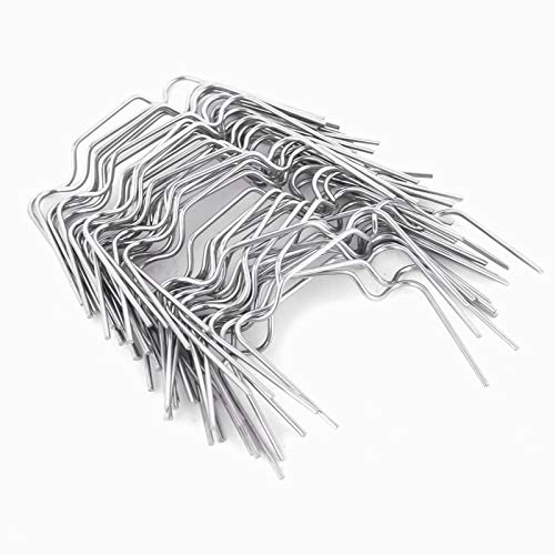 Haofy 50 PCS-Verglasungsklammern Befestigungsklammern für Gewächshausglasscheiben, Edelstahl-W-Draht-Federverglasungsklammern, Zubehör für Dicke Gartengewächshäuser von Haofy