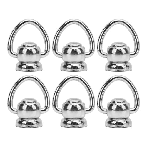 Haofy 50 Set Screwback Round Head Niet Niete Set Nietkit mit Ring für Lederhandwerksreparaturgurte Taschen Schuhe Kleidung Telefonhüllen (SILVER) von Haofy