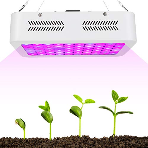 Haofy 600W LED-Pflanzenwachstumslampe, Vollspektrum-Gewächshaus-Sämling 85-265V, für Zimmerpflanzen Sämling-Gemüse- und Blütenpflanzen-Züchtungslampen(EU) von Haofy