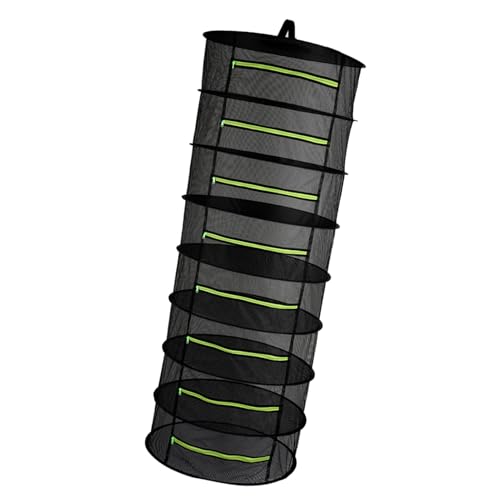 Haofy 8 Schicht Hängentrocknerbeutel mit Reißverschluss für Kräuter Blumen Pflanzen Falten Maschenstange Geeignet für den Gebrauch Im Innenbereich Im Freien Geeignet (8-Layer) von Haofy