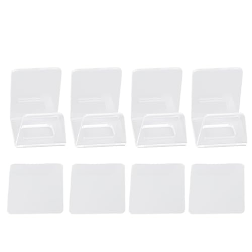 Haofy Acrylküchenspüle Schwammhalter, Schneller, Trockener, Kompakter Schwammgestell für Küchenspüle mit Entwässerungsdesign, Klare Speicherlösung ohne Bohrung für Stahlwolle, 4,5 X 4 von Haofy