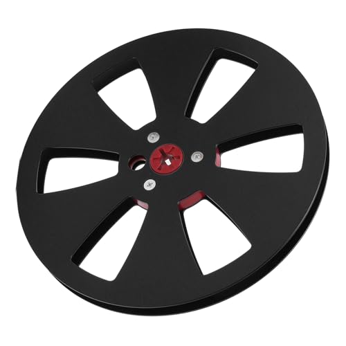 Haofy Aluminiumlegierung 1/4 7 -Zoll - Take up Roll für Rollen zu Rollenband, Einfach zu Verwendende Klangband Leere Rolle (BLACK) von Haofy