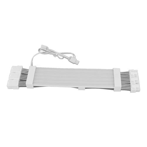 Haofy Anpassbares Adressierbares RGB -Leistungsverlängerungskabel 18AWG ARGB PSU -Kabel für Desktop Computer (3x8Pin Grafikkarte Argb Neonkabel) von Haofy