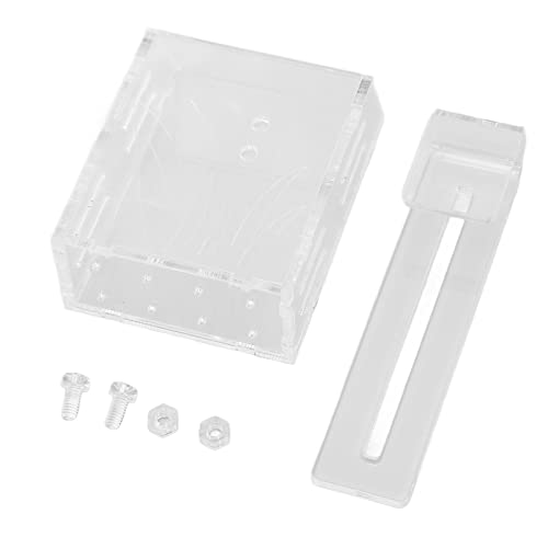 Haofy Aquarium Aquatischer Pflanzerbecher mit Transparentem Acrylmaterial, Ausgestattet mit Haken und Löchern Zum Aufhängen in Fischtanks, Idealer Versteck für Fisch (Kleiner Haken) von Haofy