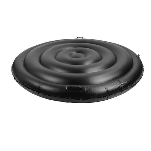Haofy Aufblasbare Runde -Abdeckung Energieeinsparung Isolierter Deckel Faltbarer Staubdesteller Schutz für Aufblasbare Spas Einfacher Setup ohne Griff (Mit Griff) von Haofy
