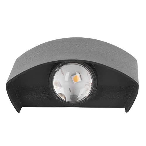 Haofy Außen Up Down Wandleuchten, LED Wandleuchte Wasserdicht Dekorative Aluminiumlegierung Schwarze Wandleuchte FüR AußEnwandleuchte 110-265V (Weißes Licht) von Haofy