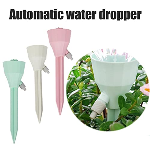 Haofy Automatische Dripper-Pflanzen-Wateringspikes, Einstellbare Steuerventile, Selbstwassergeräte für Blumentöpfe Im Innenbereich, 3PCS, Autourlaub (zufällige Farbe) von Haofy
