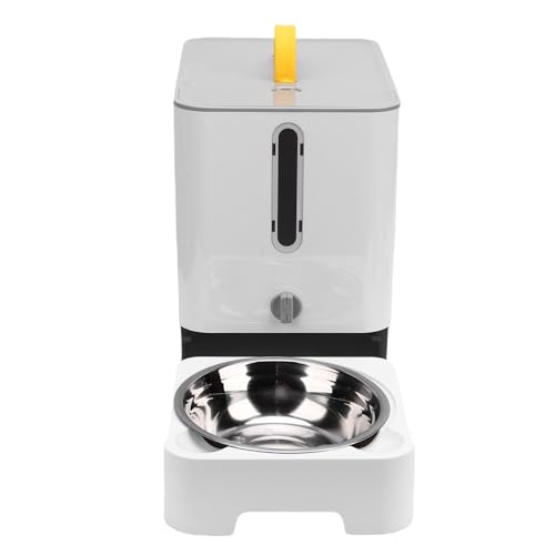 Haofy Automatische Katzenfutterautomat -Haustiernahrung Spender Zeitgesteuerte Hundefuttermittel Große Kapazität mit Versiegelungstechnologie für Haus Im Freien Im Freien (Gray) von Haofy