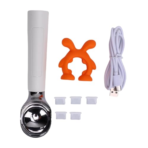 Haofy Beheizte Eiscreme -Schaufel Wiederaufladbare Elektrische Erwärmung Scooper mit Autosensor -LED -Display 3 Sekunden 70 ° C Heizung IP67 Wasserdichte Lebensmittelqualität (WHITE) von Haofy