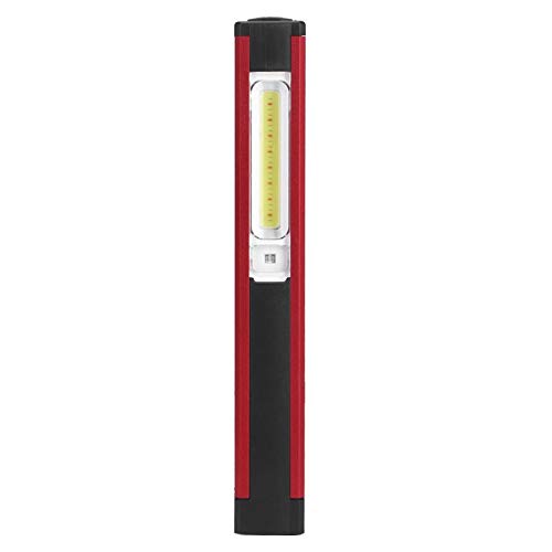 Haofy COB LED-Arbeitsleuchte, wiederaufladbare USB-Arbeitsleuchte mit magnetischer Taschenlampe Notarbeitslampe Tragbare Inspektionslampe für Außenarbeitslampe Autoreparatur Notfall(rot) von Haofy