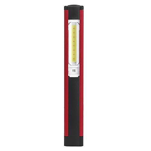 Haofy COB LED-Arbeitsleuchte, wiederaufladbare USB-Arbeitsleuchte mit magnetischer Taschenlampe Notarbeitslampe Tragbare Inspektionslampe für Außenarbeitslampe Autoreparatur Notfall(rot) von Haofy