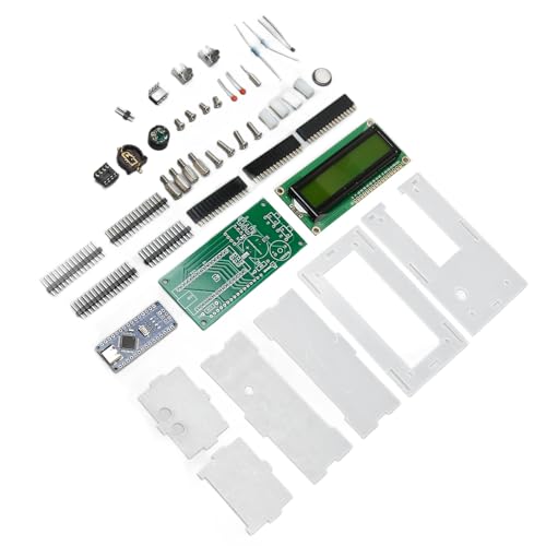 Haofy DIY-Digitaluhr-Kit, Digitale LED-Uhr, USB-Aufladung, Stündlicher Glockenton, 3 Alarmeinstellungen, Helligkeit Einstellbar für Lötübungen von Haofy