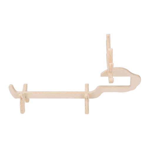 Haofy Dachshund Weinflaschenhalter Holzweinregal für Wohnkultur Tabletop Weinständer Elegantes Robustes Design mit Massivem Holz für Esstisch Party Bar (Hirschförmige Holzfarbe) von Haofy