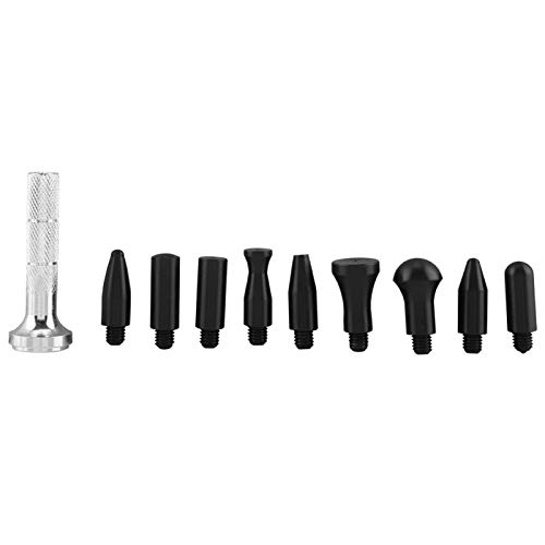 Dent Repair Tool Set 9 Köpfe, Paintless Dent Repair Pen für Auto, Motorrad, Metallplatten, Hagelschäden, Beulen entfernen, kompatibel mit Gummihammer, Metall-Kunststoff, Kratzschutz, schnell & effizie von Haofy