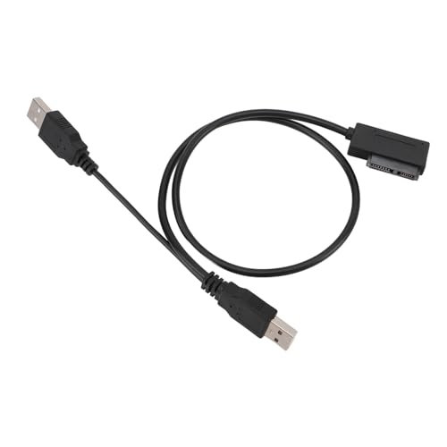 Haofy Dual USB 2.0 zu Slim Converter -Kabel für -optische Laufwerke mit Plug and Play Funktion Haofy Dual USB 2.0 zu Slim Converter -Kabel für -optische Laufwerke mit Plug and Play Funktion von Haofy