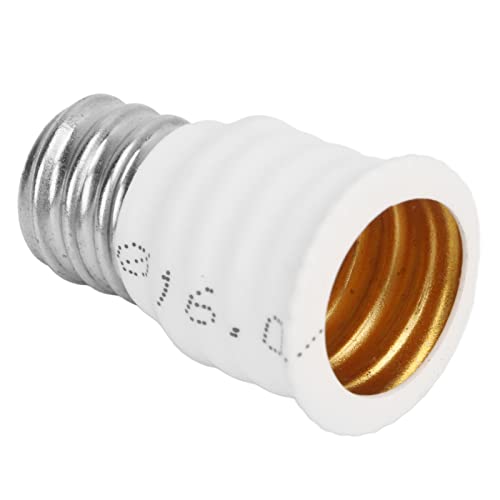 Haofy E12 auf E14 Adapter, 6 Stk. Benutzerfreundlichkeit Einfach zu Installierender E14-auf-E12-Lampenadapter. Isolationsbeständig, Hitzebeständig für Wohnzimmerkorridore (Weiss) von Haofy