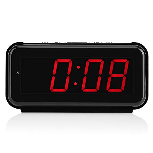 Haofy Elektronische Tisch Digital Wecker Desktop 220 V große 1,8 Zoll LED Display Snooze Funktion(red) von Haofy