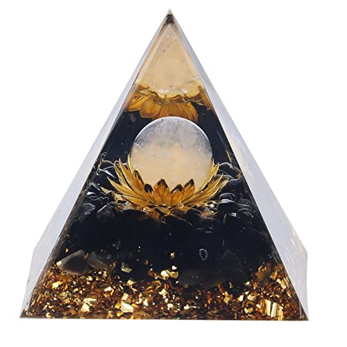 Haofy Energiepyramide, Kraftsteinpyramide, Orgon-Heilpyramide, Energieausgleich, Positive Kraftsteinpyramide, Dekoration für Meditation, Schlafzimmer, Büro, Reiki-Heilung, Chakra-Pyramide von Haofy