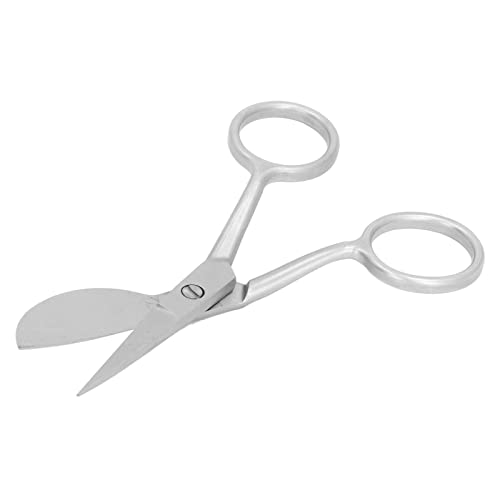 Haofy Entenbill Teppichschere Mini Tragbare Edelstahl -Trimmschere für Teppichherstellung, Aufkleberarbeit und Kunsthandwerk (SILVER) von Haofy