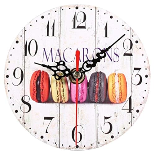 Haofy Extra Kleine Wanduhr 4,5 Zoll (12 cm), Vintage-Stil Hängende Uhr, Künstlerisch Kreativer Europäischer Stil Rund Antik Home Office Wohnzimmer Ziffer Dekoration (#6) von Haofy