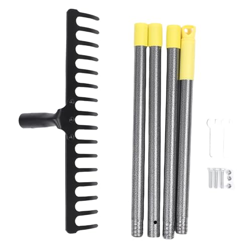 Haofy Gartenbow Rake 17 Stahlzinken Zum Enttäuschen von Unkraut 64.9 "Proof Metall Griff Heavy Duty Yard Rake für Bodenvorbereitung Kies Ausbreiten Trümmerentfernung Haofy Gartenbow Rake 17 Stahlzinken Zum Enttäuschen von Unkraut 64.9 "Proof Metall Griff Heavy Duty Yard Rake für Bodenvorbereitung Kies Ausbreiten Trümmerentfernung von Haofy