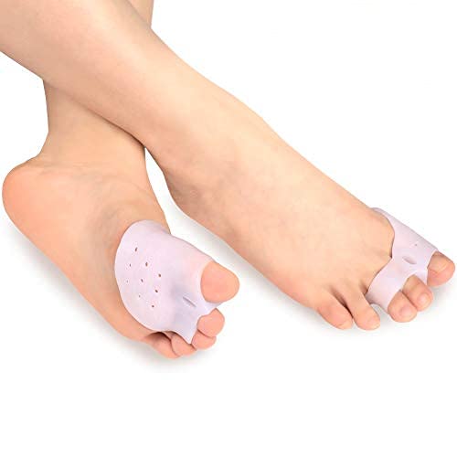 Haofy Hallux Valgus Zehenspreizer Großer Zeh, Rutschfest Silikon Gel Zehenseparatoren Hammer Toe Corrector mit Vorfußkissen, 1 Paar Bunion Corrector Zehen Korrektur für Bunion Schmerzlinderung von Haofy