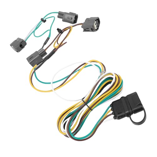 Haofy Hochstärke 4-Pin-Anhängerkabelbaum für TJ 1998-2006, Langlebige Haltbarkeit, Einfache Installation mit 4-Wege-Anhängerbeleuchtungskabelbaum, Rücklichter, Bremssignale und von Haofy